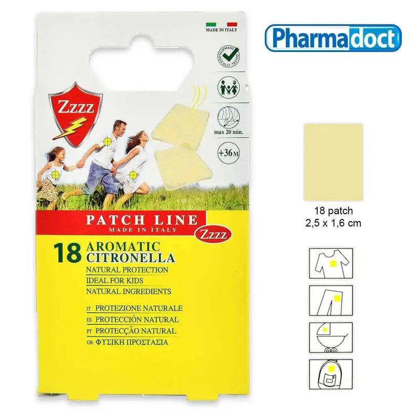 Pharmadoct patch line-18 insect repellent patches