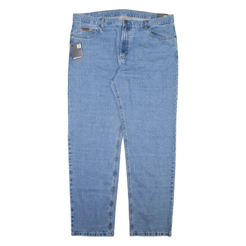 FARAH Mens Jeans Blue Regular Straight W44 L34