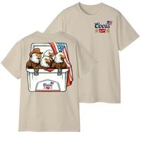 Funny Patriotic Coors Beer Shirt – Bald Eagle & American Flag Graphic Tee | Vintage 4th of July USA Cooler T-Shirt for Men ...