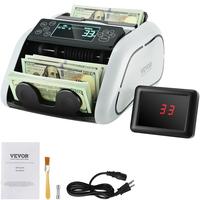VEVOR Money Counter Machine, Bill Counter with UV, MG, IR and DD Counterfeit Detection, USD & EUR Cash Counting Machine with ...