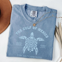 Comfort Colors Gulf of Mexico Stay Salty Resistance TShirt, Resist T-Shirt,  Anti Tee, Democrat TShirt, Democrat Gift T-Shirt