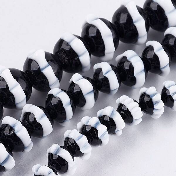 Handmade Bumpy Lampwork Beads Strands