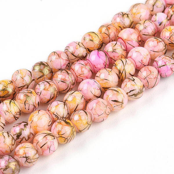 Baking Painted Glass Beads Strands
