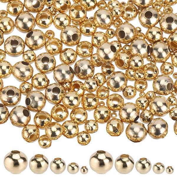 250Pcs 5 Styles 304 Stainless Steel Beads