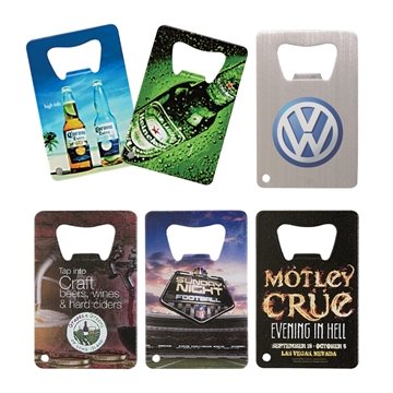 100 Custom Credit Card 4 Color Process (VERSAprint) Bottle Opener ...