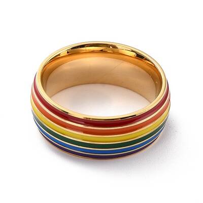 Rainbow Pride Finger Ring