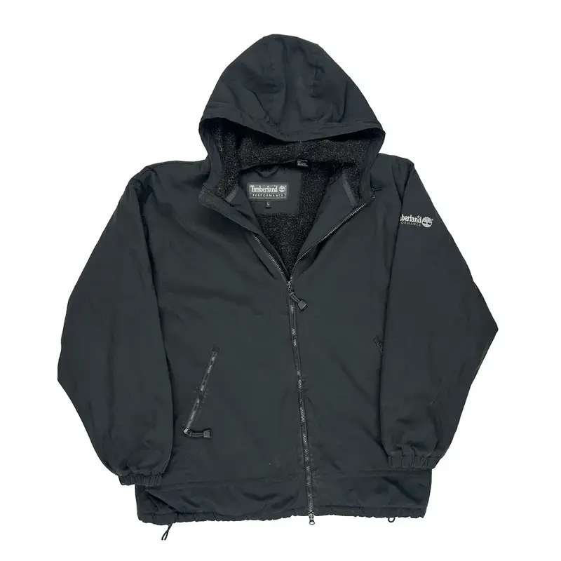 Timberland Jacket - Large Black Polyester | Size: large