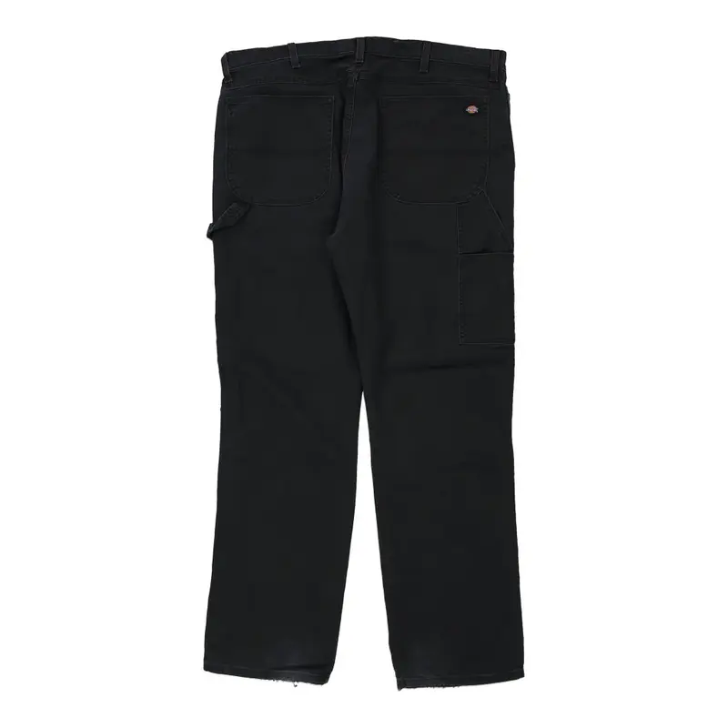 Dickies Carpenter Trousers - 40W 32L Black Cotton