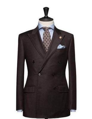 Classic Pleated Pants Black Athletic Fit Suits Executive Cut Suit