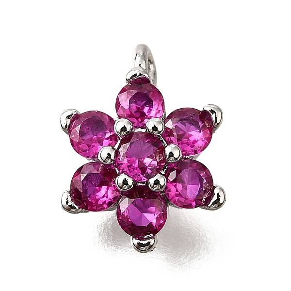 Brass Micro Pave Cubic Zirconia Pendants