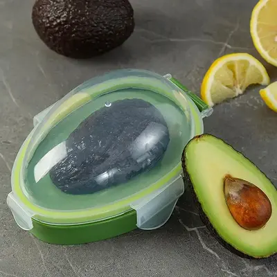 Avocado Storage Box, 1 Count Reusable Airtight Avocado Saver Container, Fridge Organizer, Kitchen Storage Box, Kitchen Access...