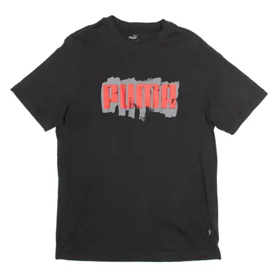 PUMA Mens T-Shirt Black L