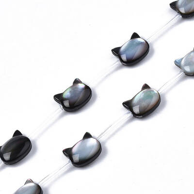 Natural Black Lip Shell Beads Strands