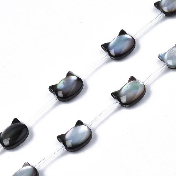 Natural Black Lip Shell Beads Strands