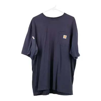 Original Fit Carhartt T-Shirt - XL Navy Cotton Blend
