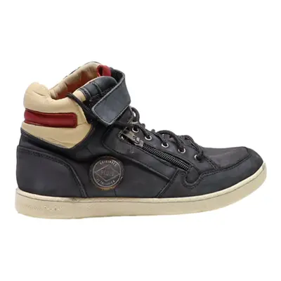 PALLADIUM High Top Trainers Black Leather Womens UK 5