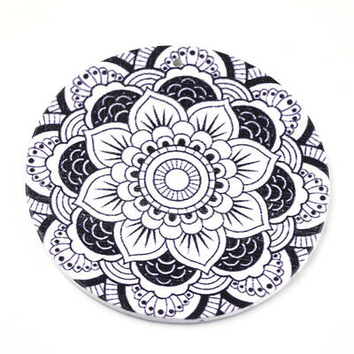 Printed Wooden Big Pendants