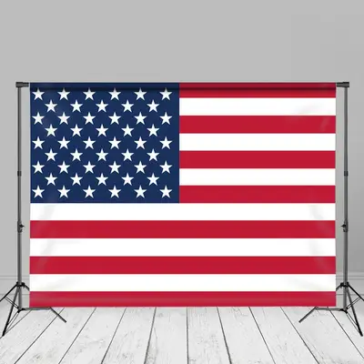 Pure USA Flag Independence Day Backdrop For Photo - Aperturee