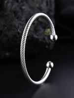 Fashion Creative Plain Color Stainless Steel Cuff Bangle, Fashion Jewelry for Party, Daily Clothing Decor, Trendy All-match &...