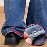 Invisible Adjustable Pant Clip, 2pcs Durable Alloy Detachable Hem Clip, Seamless Fastening Accessories for Pants & T-shirt, S...