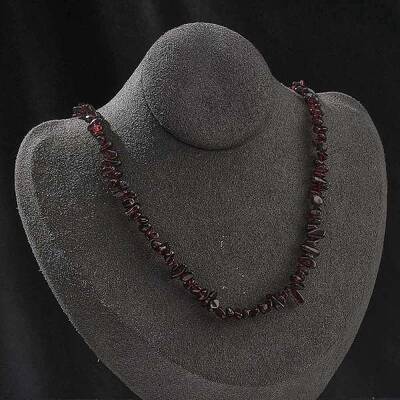Natural Garnet Chip Beaded Necklaces for Men Women