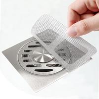10-Pack Disposable Shower Drain Hair Catchers - Waterproof Sticker Filters for Bathroom Floor Drains, Bathtub & Shower Covers...