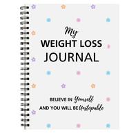 Weight Loss Journal, 1 Count Spiral Notebook, Daily and Weekly Exercise and Diet Notebook, Personal Organizer for Women
