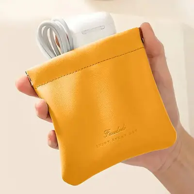 1 Piece Plain Portable Mini Makeup Bag, Pocket Cosmetic Bag, Water Resistants Storages Bag, Suitable for Storing Lipstick & D...