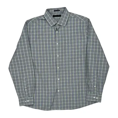 Slim Fit Tommy Hilfiger Checked Shirt - XL Blue Cotton