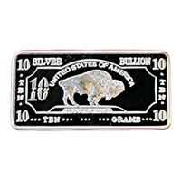 10 Gram Bison .999 Silver  Charm  - Perfect Gift Idea