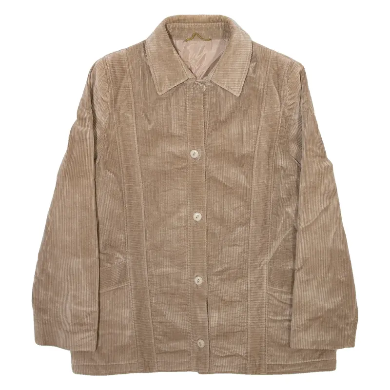 DANNIMAC Womens Corduroy Jacket Beige Canvas S