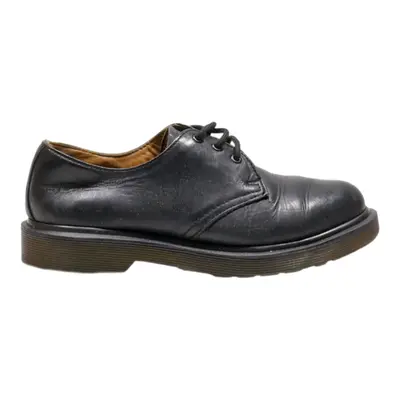 DR MARTENS 1461pw Derby Shoes Black Leather Boys UK 3
