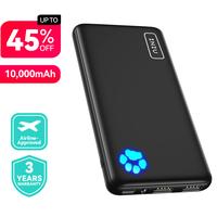 INIU Portable Charger, Slimmest 10000mAh 5V/3A Power Bank, USB C in&out High-Speed Charging Battery Pack, External Phone Powe...