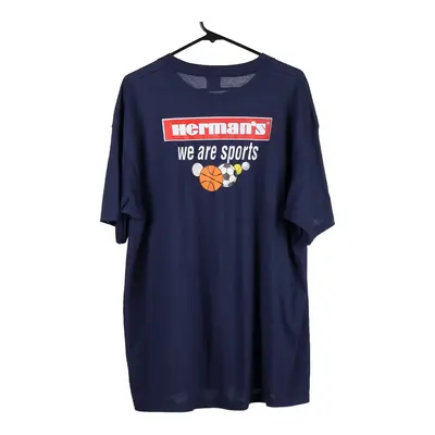 Herman's Jerzees T-Shirt - 2XL Navy Cotton