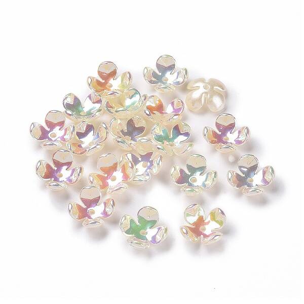 Opaque Acrylic Bead Caps