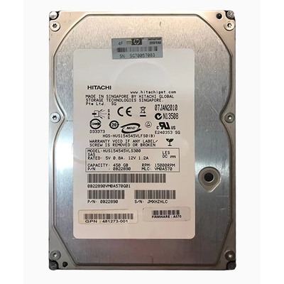 481273-001 HP 450GB 3Gb/s SAS 15000 3.5-inch 16MB Hard Drive