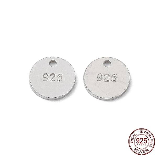 Rhodium Plated 925 Sterling Silver Charms