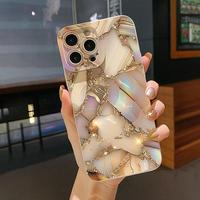 Marble Pattern Phone Case, Anti-drop Cellphone Protective Case, Total Protective Shockproof Mobile Phone Cover for iPhone, Ca...
