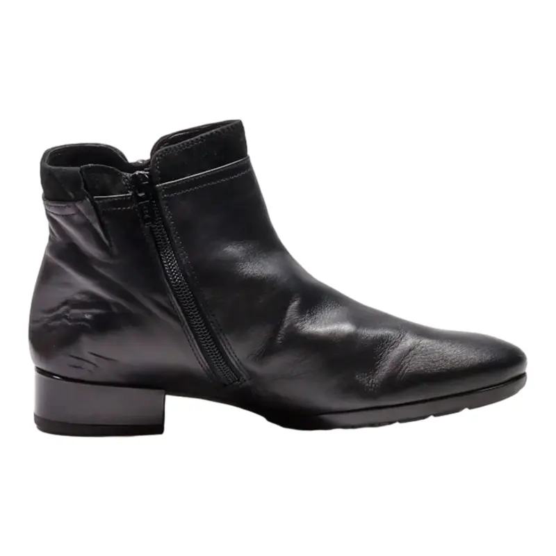 GABOR Ankle Boots Black Leather Womens UK 5