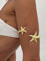 Starfish Design Arm Cuff, Fashionable Arm Cuff for Women & Girls, Trendy All-match & Exquisite Jewelry for Birthday Gift, Jew...