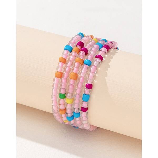 Bohemian Glass Beaded Stretch Bracelet Sets