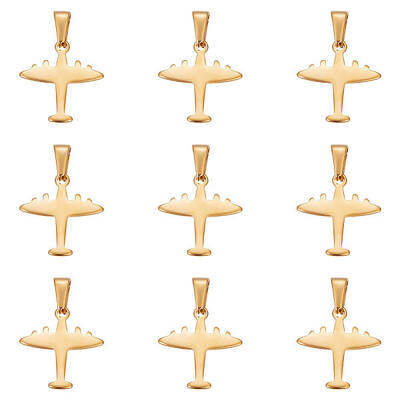 10Pcs 304 Stainless Steel Pendants