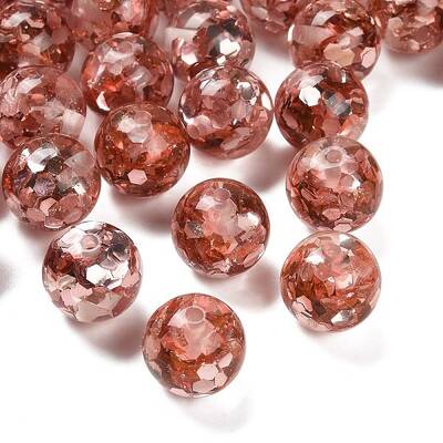 Transparent Resin with Paillette Beads