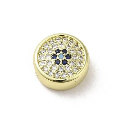 Brass Micro Pave Cubic Zirconia Charms
