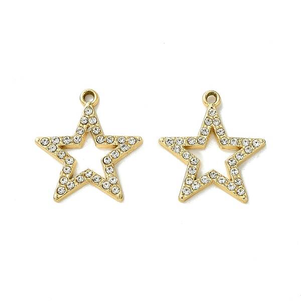 UV Plating Alloy Rhinestone Pendants