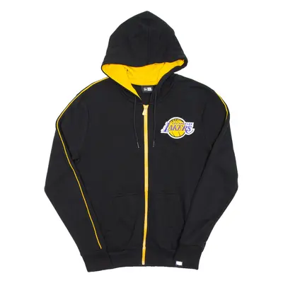 NEW ERA Los Angeles Lakers Mens Black Hoodie Full Zip USA S