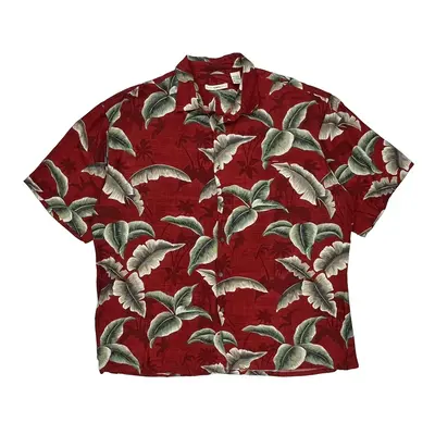 Moda Campia Moda Hawaiian Shirt - 2XL Red Rayon