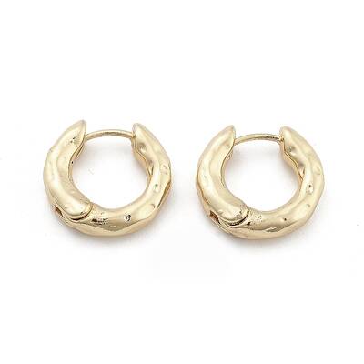 Brass Hoop Earrings for Women