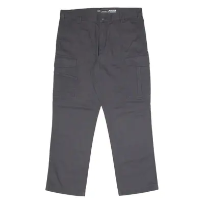 CARHARTT Cargo Workwear Mens Canvas Trousers Grey Relaxed Straight W36 L30