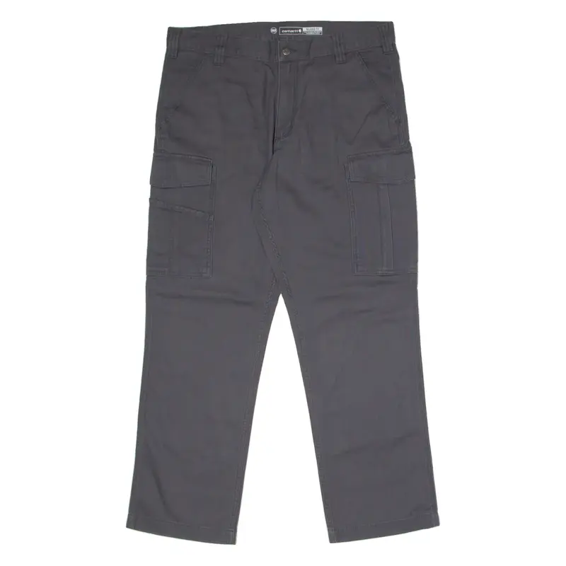 CARHARTT Cargo Workwear Mens Canvas Trousers Grey Relaxed Straight W36 L30